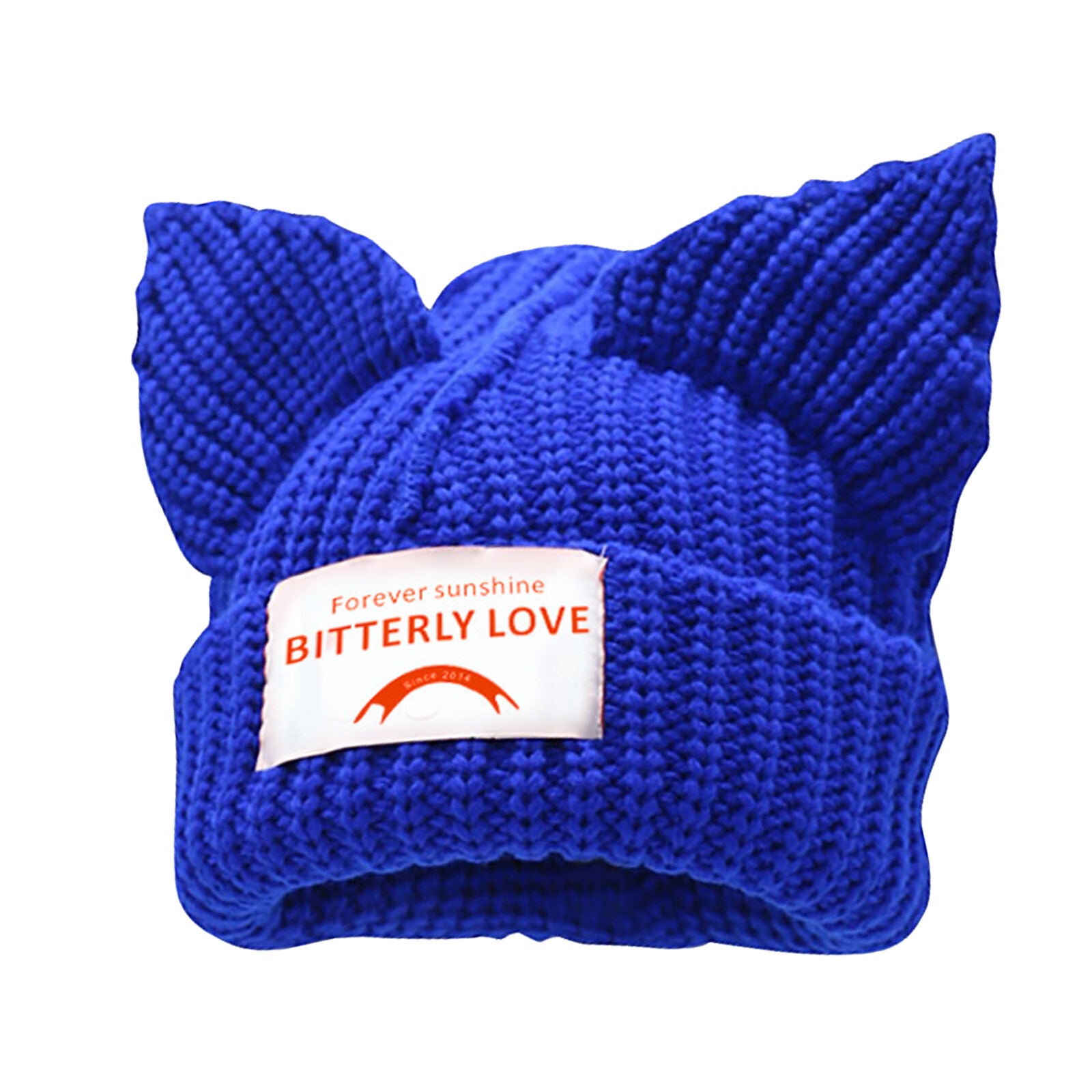 Cat Ear Beanie Hat Cute Soft Beanie Hat Winter Beanie Knitted Hat for Men Women