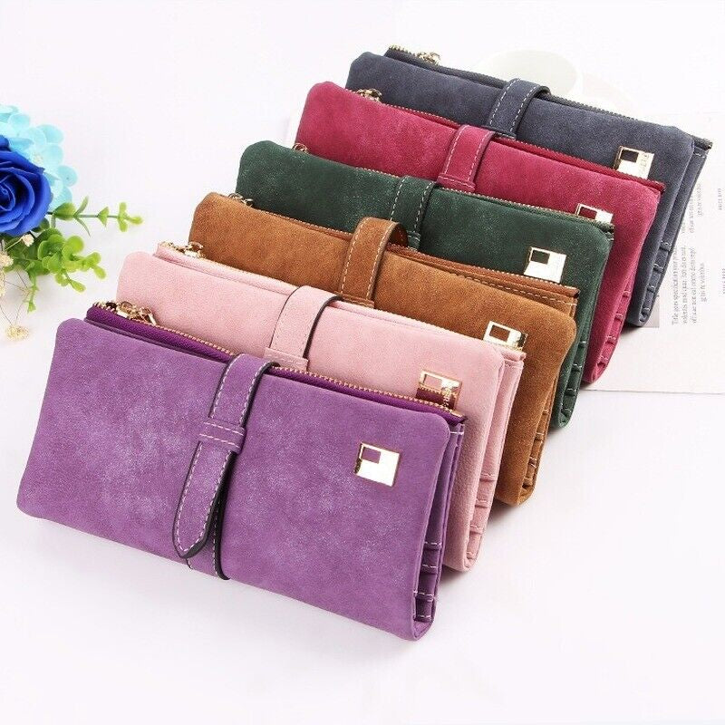 Women Long Wallet Clutch Leather Card Holder Pocket Handbag Slim Purse Bag Gift