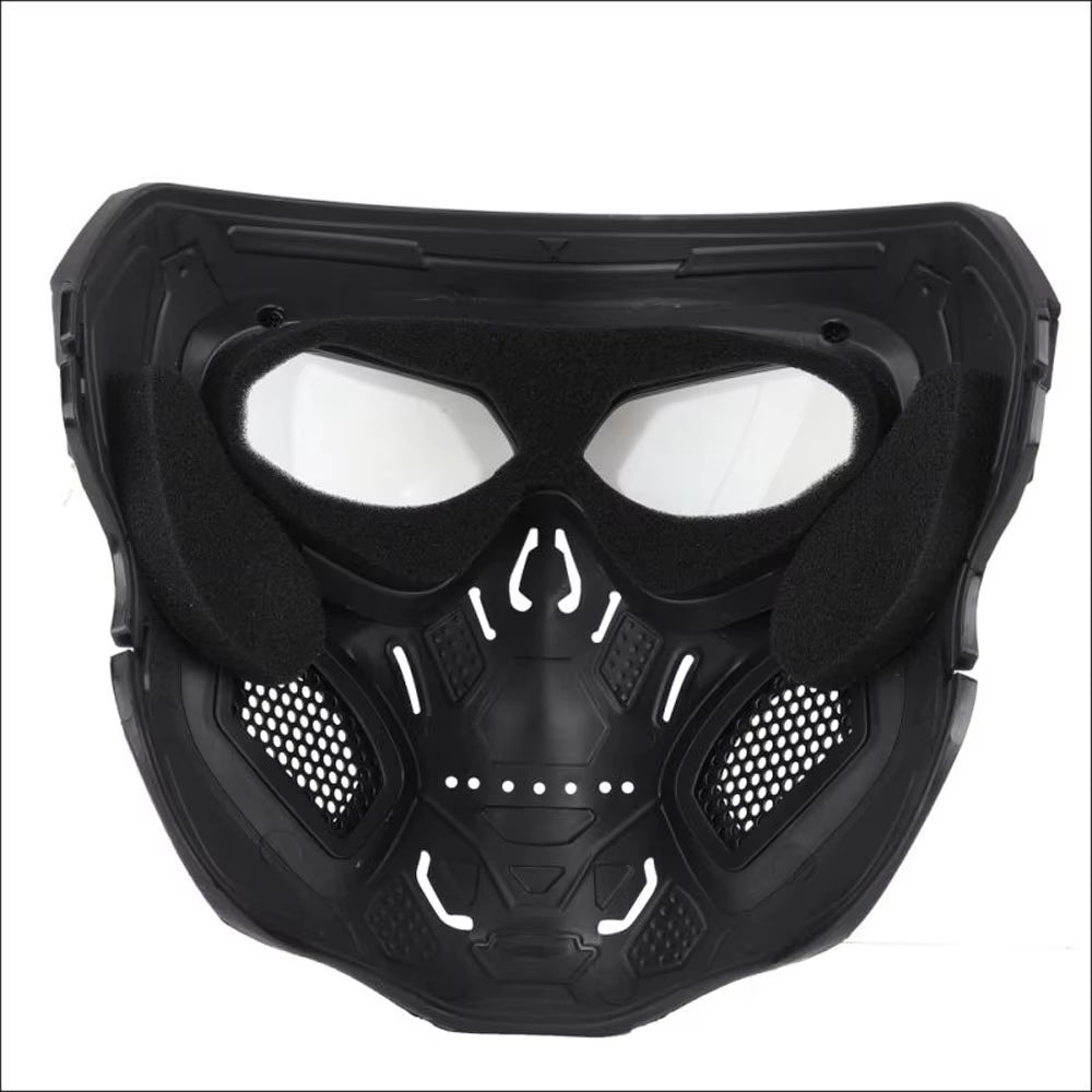 Skull Mask Motorcycle Mask Bicycle Riding Windproof Full Face Skeleton Protective Mask Colored Goggle Tactical Cycling Bike